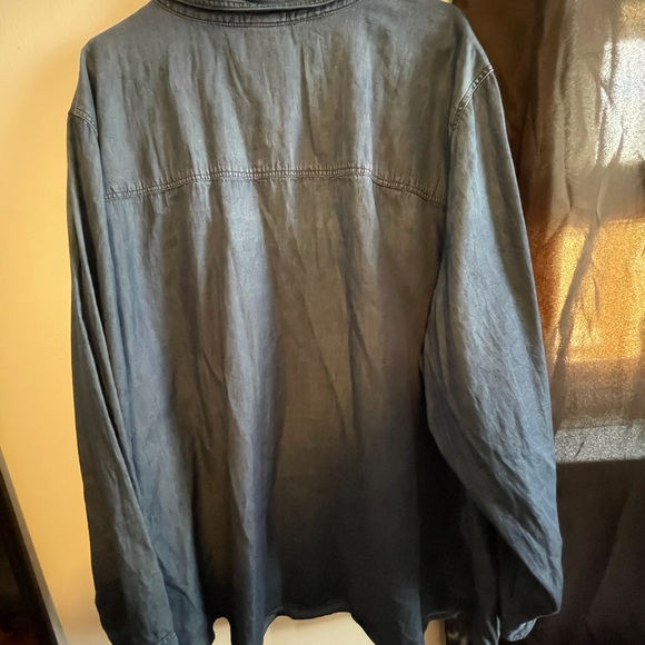 Plus size button up Jean shirt - Picture 3 of 3